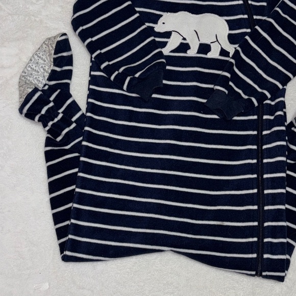 (2 for $10) PEKKLE Striped polar bear footie / sleeper 🐻❄️ 2T - Picture 4 of 9